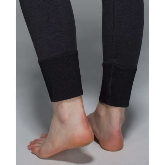 Lululemon Ebb To Street Pants High Rise Yoga Seamless Leggings Heathered Black - Picture 7 of 14
